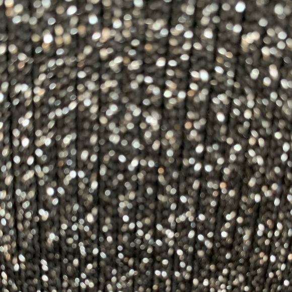 Reformation 
Black Pewter Sparkle Mini Metallic Dress Size;M-L .Girls Night out - Picture 9 of 10